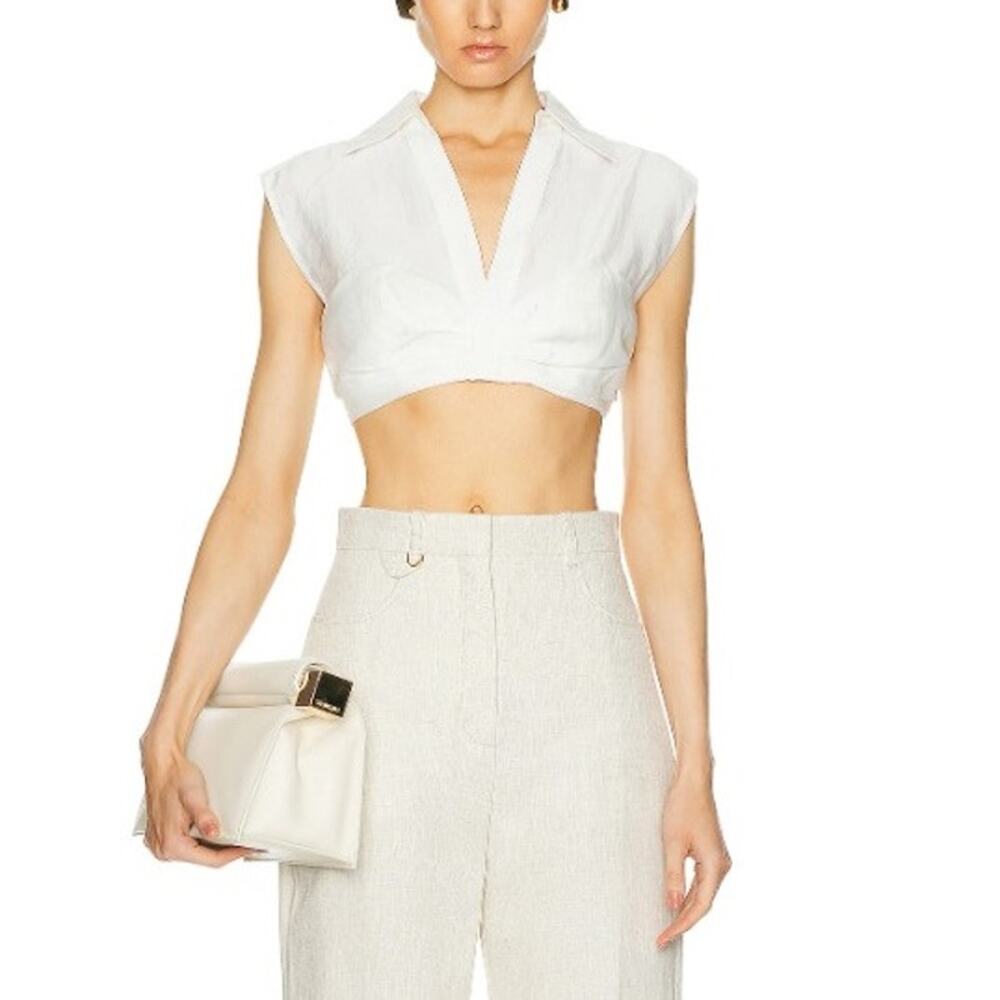 Cult Gaia Women's Off White Janette Top Size M